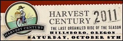 Harvest Century - Hillsboro, OR - October 8th.
